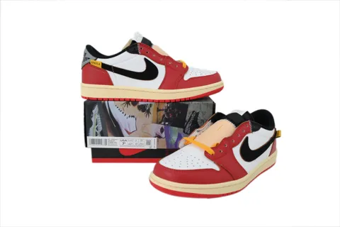 Union LA x Air Jordan 1 Low Black/Red/Grey – photo 7