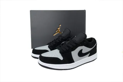Air Jordan 1 Low Black Light Smoke Grey White – photo 6