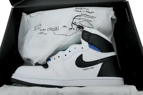 Fragment Design x Air Jordan 1 High White Black – photo 8