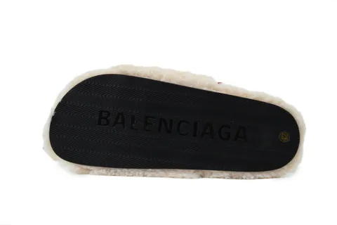 NBA x Balenciaga Furry Slide White – photo 4