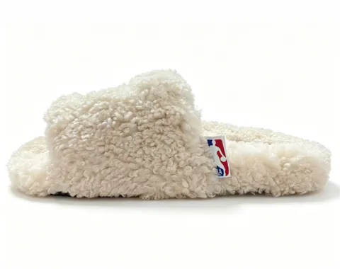 NBA x Balenciaga Furry Slide White – photo 3