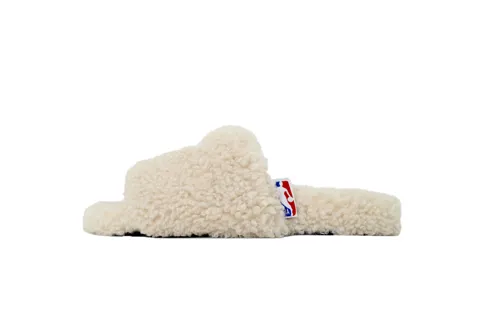 NBA x Balenciaga Furry Slide White
