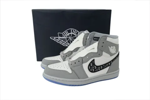 Dior x Air Jordan 1 High Grey/White – photo 6