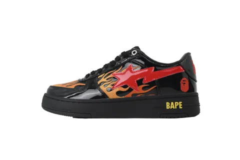 Orange Black and Red Flames