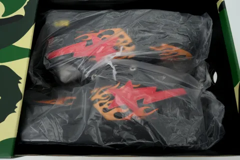 Bape Sta Orange Black and Red Flames – photo 8