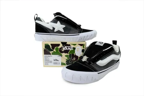 BAPE x Vans Knu Skool Camo Black – photo 7