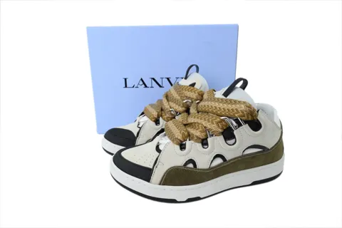Lanvin Curb Olive/White – photo 6
