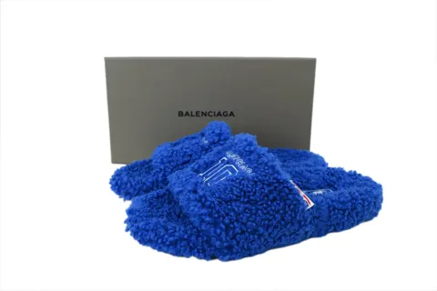 NBA x Balenciaga Furry Slide Blue – photo 7