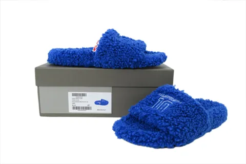 NBA x Balenciaga Furry Slide Blue – photo 8