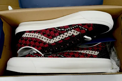 Vans Old Skool Knit Pack - Geo Check Bordeaux Red – photo 8