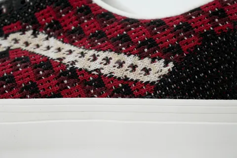 Vans Old Skool Knit Pack - Geo Check Bordeaux Red – photo 5