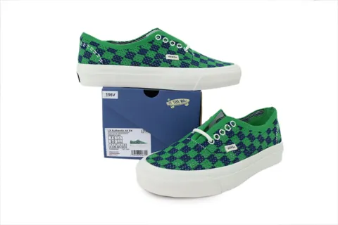 Vans Authentic Punk Check Green Navy – photo 6