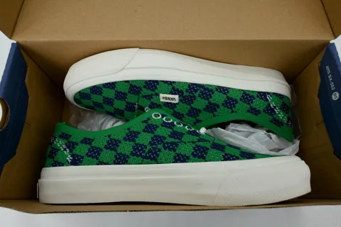 Vans Authentic Punk Check Green Navy – photo 9