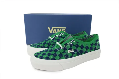 Vans Authentic Punk Check Green Navy – photo 7