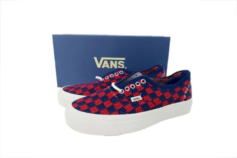 Vans Authentic Punk Check Red Blue – photo 6