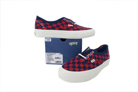 Vans Authentic Punk Check Red Blue – photo 7