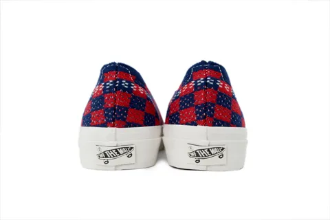Vans Authentic Punk Check Red Blue – photo 3