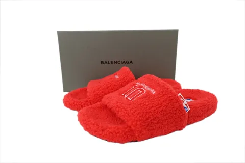 NBA x Balenciaga Furry Slide Red – photo 7