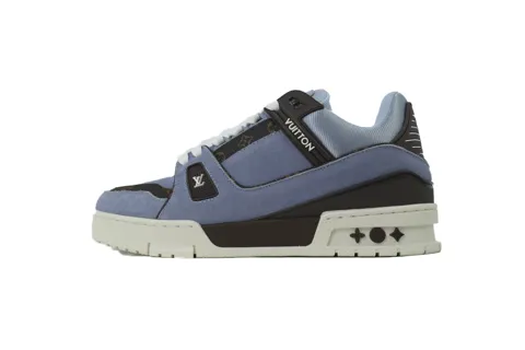 Louis Vuitton Trainer Blue Suede