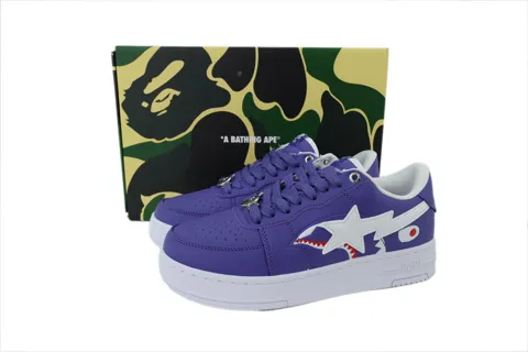 Bape Sta Purple Leather – photo 6