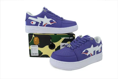 Bape Sta Purple Leather – photo 7